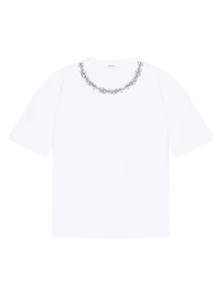 Boxy Fit T-Shirt Cotton with Crystals