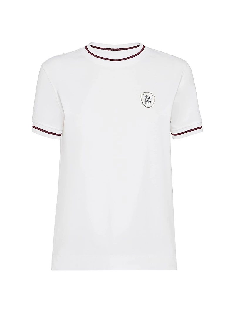 Cotton Jersey T Shirt with Logo