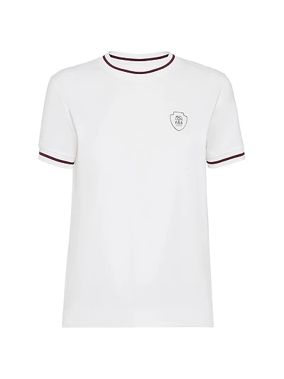 Cotton Jersey T Shirt with Logo
