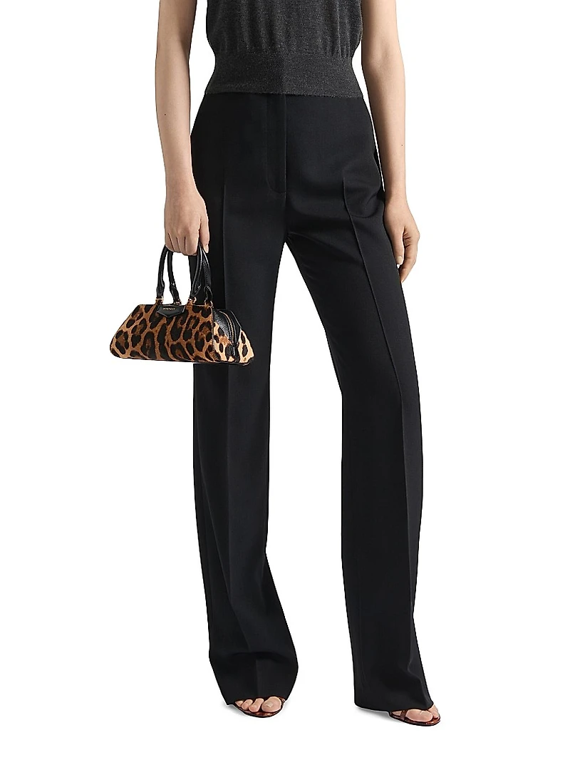 Tailored Cigarette Pants Wool