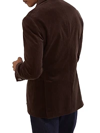 Corduroy One and a Half Breasted Deconstructed Blazer