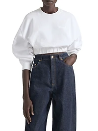 Cropped Sweatshirt Fleece
