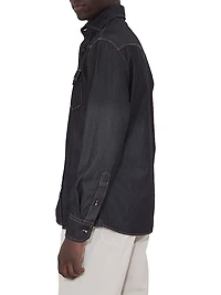 Lightweight Denim Easy Fit Western Shirt