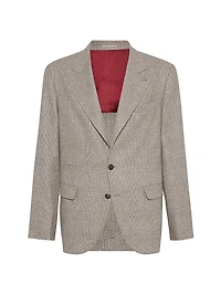 Flecked Prince of Wales Flannel Deconstructed Blazer
