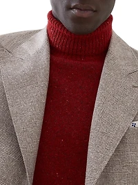 Flecked Prince of Wales Flannel Deconstructed Blazer