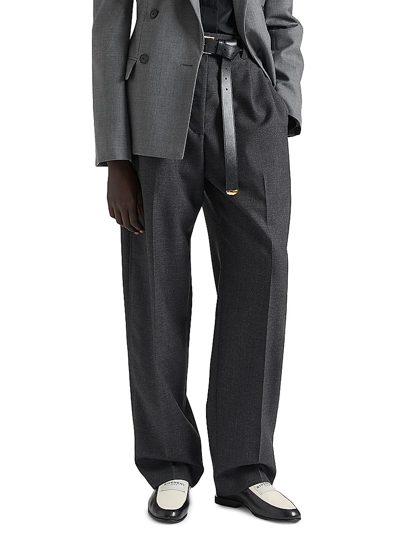 Two-Pleat Pants Wool