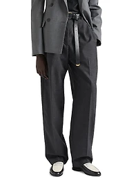 Two-Pleat Pants Wool