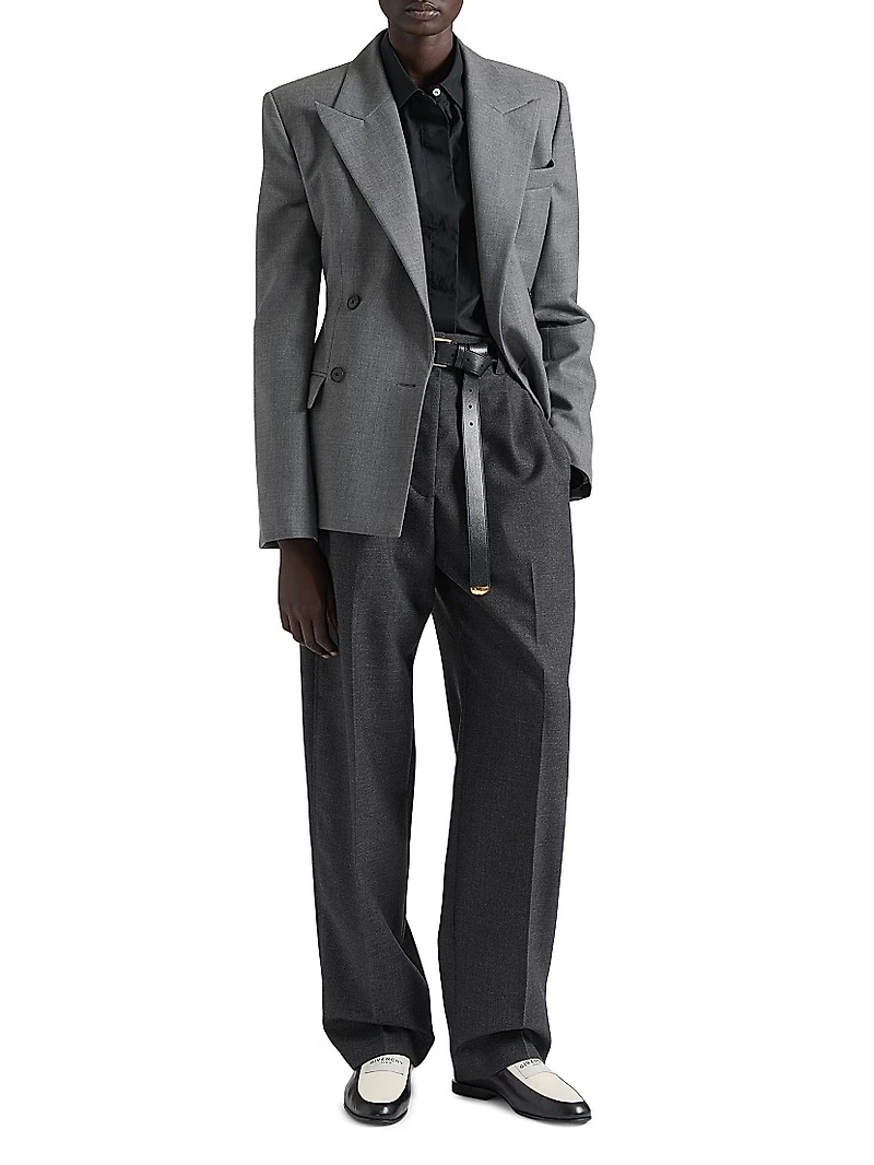 Two-Pleat Pants Wool
