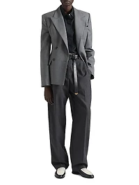 Two-Pleat Pants Wool