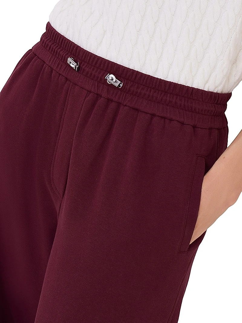 Techno Cotton Pique Track Trousers