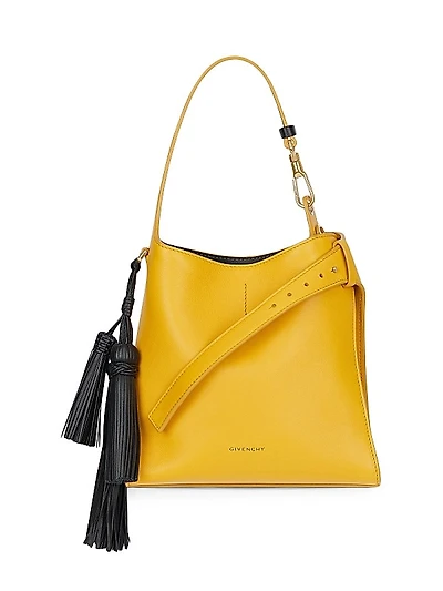Mini Belted Hobo Bag in Leather