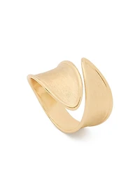 Lunaria Twist 18K Yellow Gold Wrap Ring