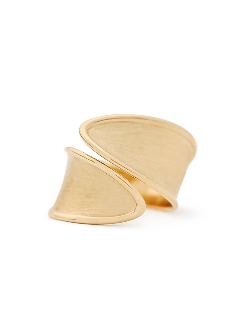 Lunaria Twist 18K Yellow Gold Wrap Ring