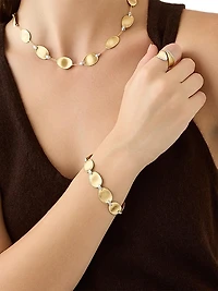 Lunaria Twist Two-Tone 18K Gold & 0.04 TCW Diamond Wrap Ring