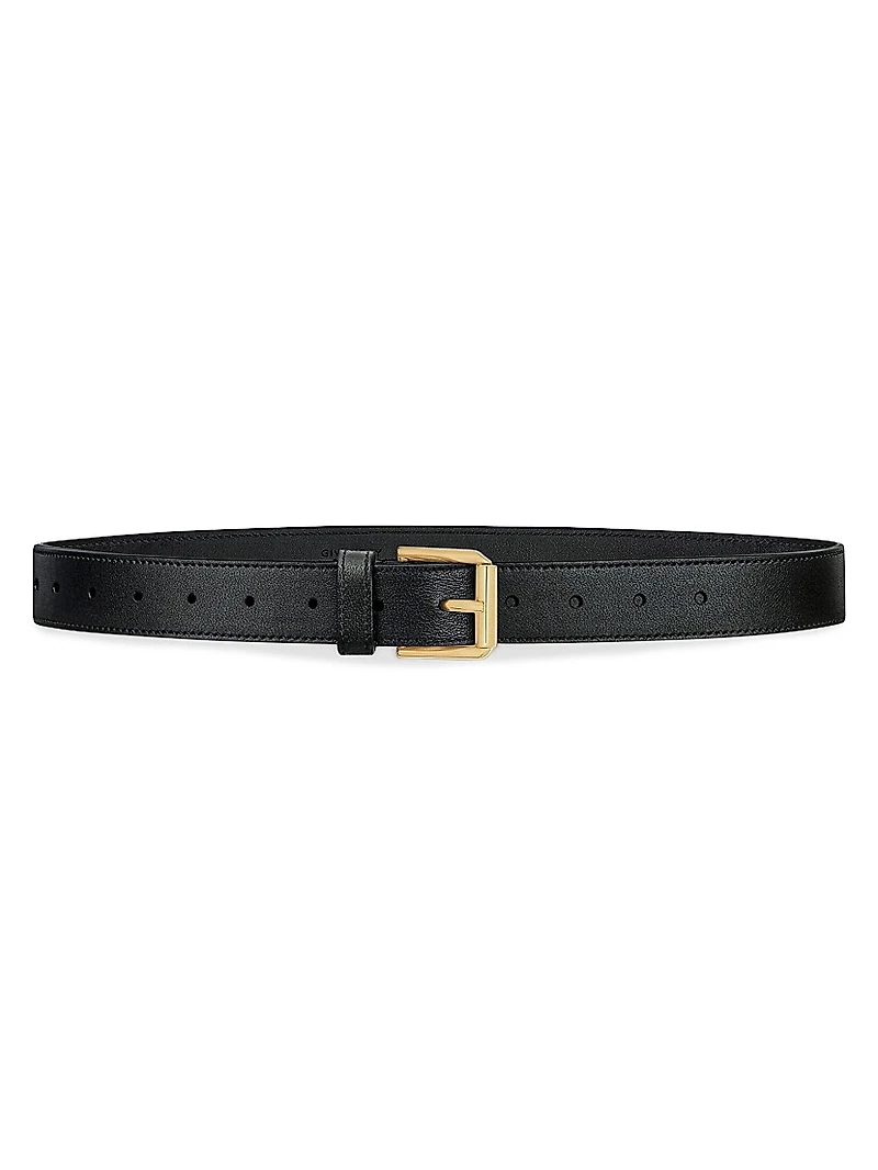 Voyou Long Belt Shiny Leather