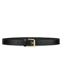 Voyou Long Belt Shiny Leather