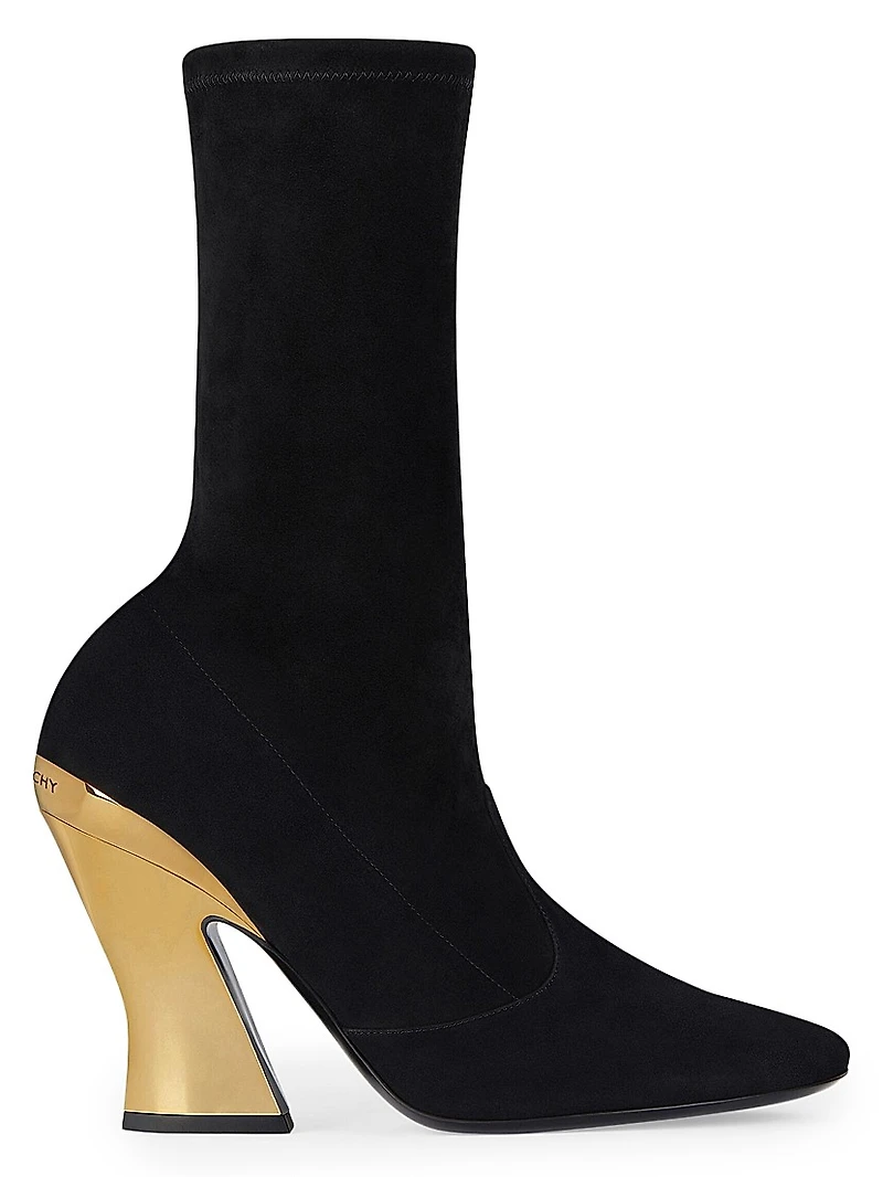 Sculpted Ankle Boots Suede