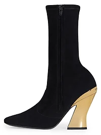 Sculpted Ankle Boots Suede