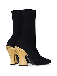 Sculpted Ankle Boots Suede