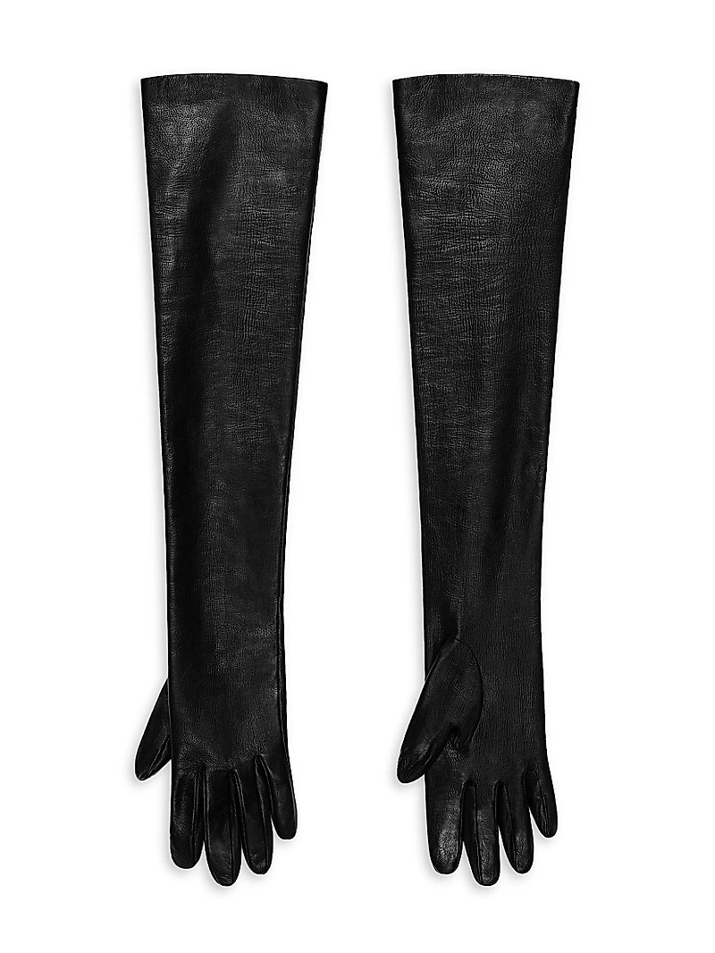 Long Gloves Nappa Leather