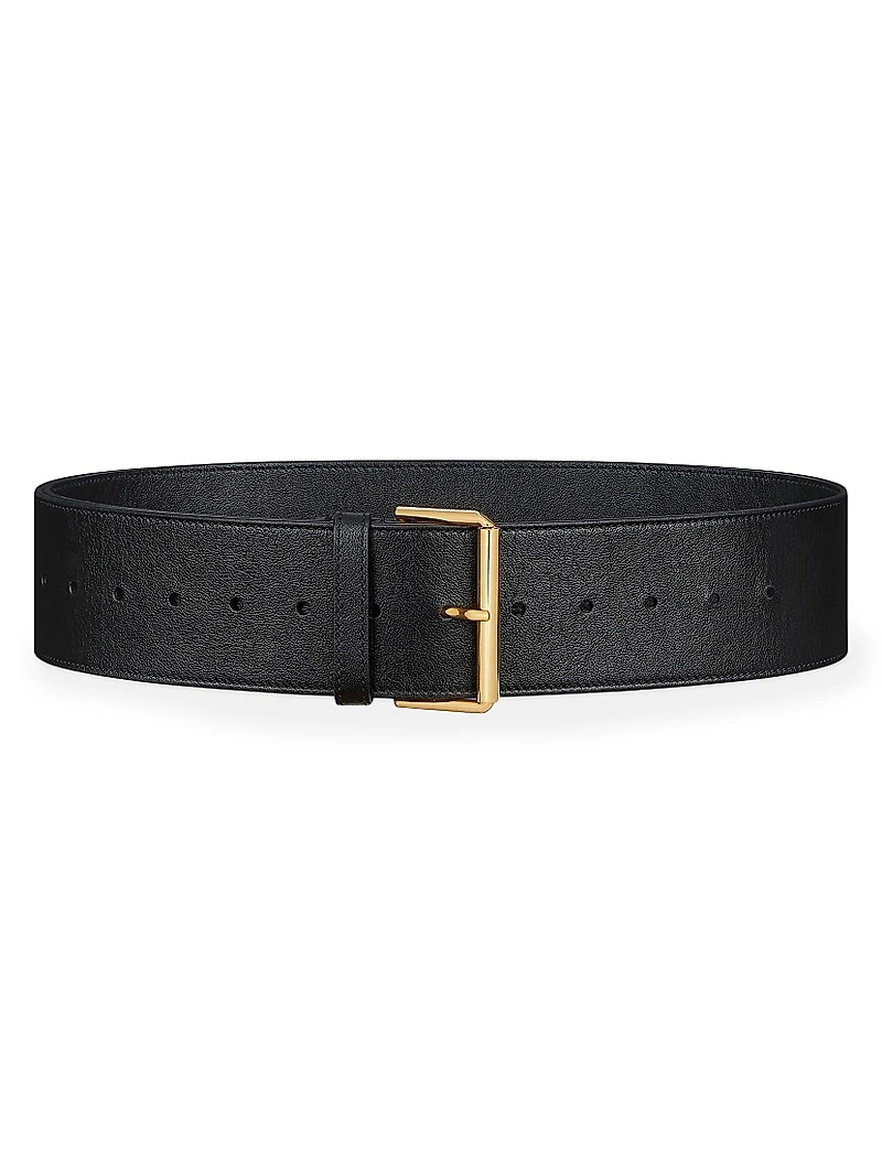 Voyou Large Belt Shiny Leather