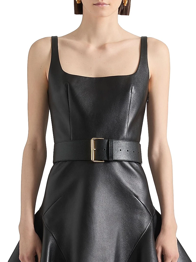 Voyou Large Belt Shiny Leather