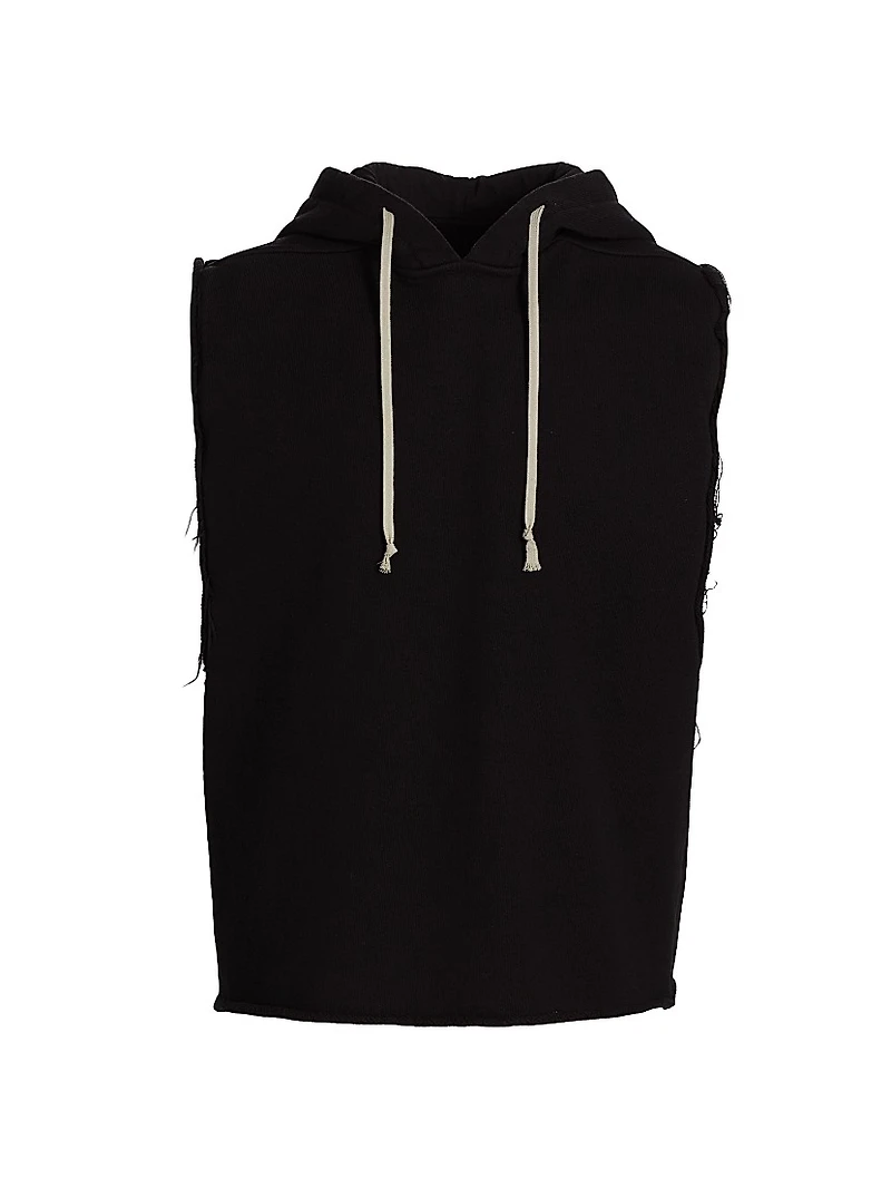 Cotton Sleeveless Hooded Tunic