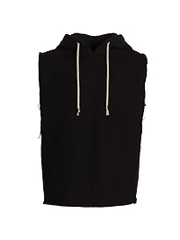Cotton Sleeveless Hooded Tunic