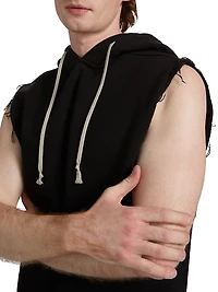 Cotton Sleeveless Hooded Tunic