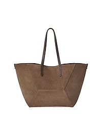 Duo Large Bag in Suede with Monili
