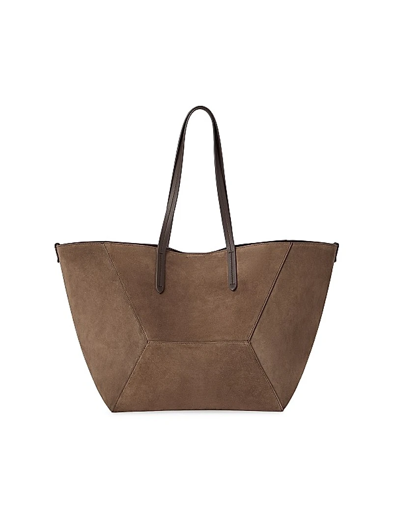Duo Large Bag in Suede with Monili