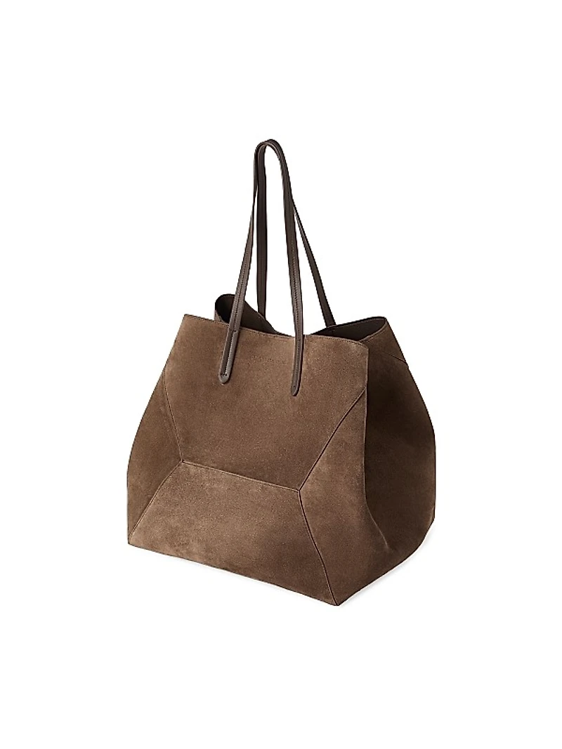 Duo Large Bag in Suede with Monili