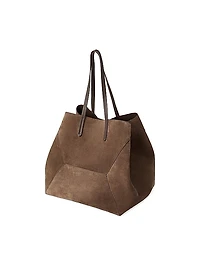Duo Large Bag in Suede with Monili