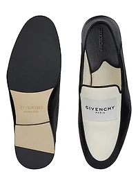 Label Loafers Leather and Canvas