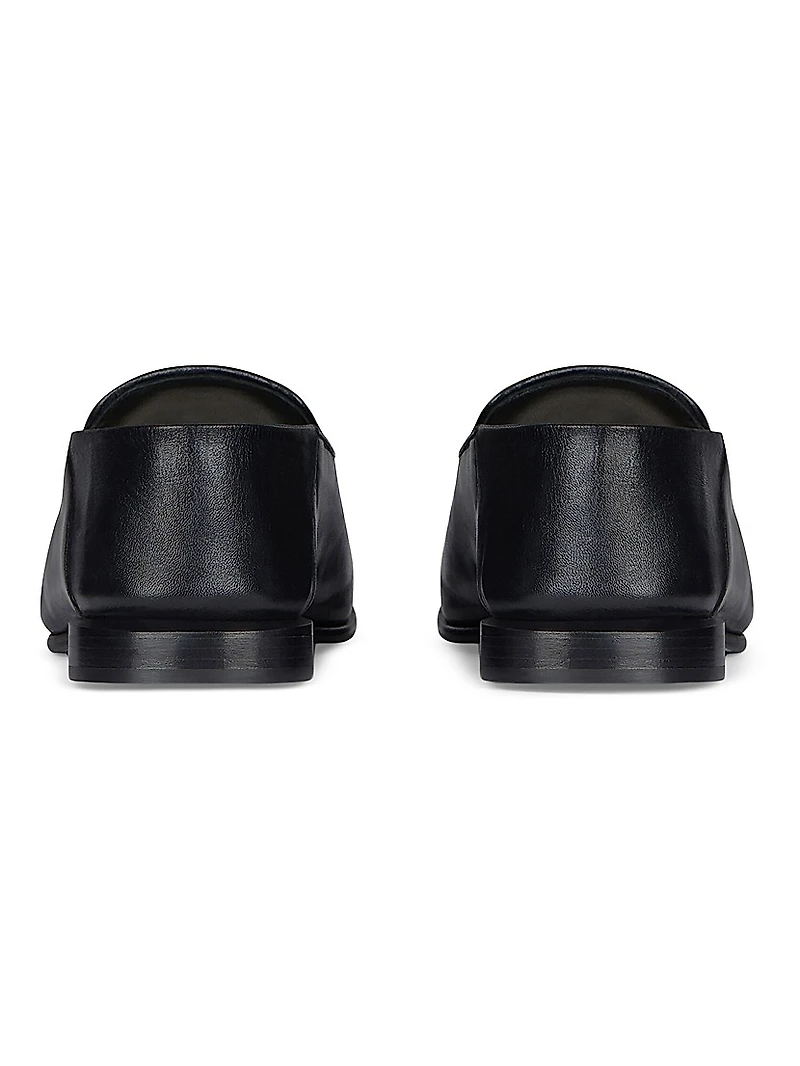 Label Loafers Leather and Canvas