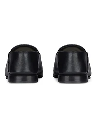 Label Loafers Leather and Canvas