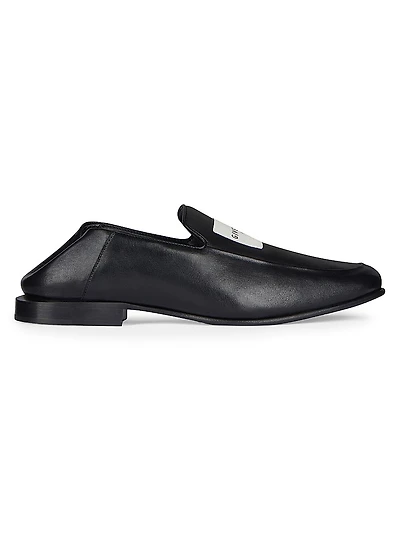 Label Loafers Leather