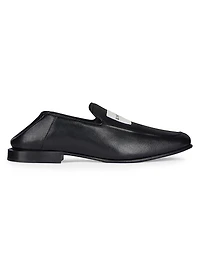 Label Loafers Leather