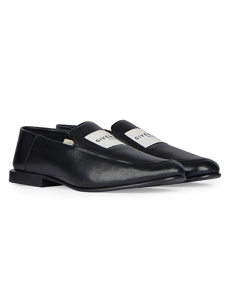 Label Loafers Leather
