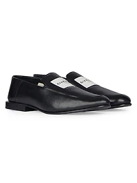 Label Loafers Leather