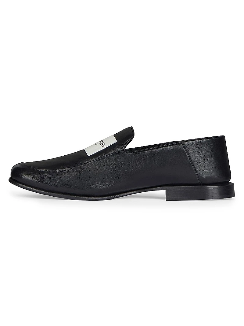 Label Loafers Leather