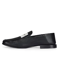 Label Loafers Leather