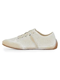 Slim Sneakers Painted Mesh and Suede