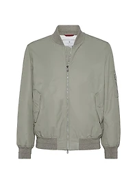 Techno Satin Bomber Jacket with Thermore Padding