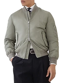 Techno Satin Bomber Jacket with Thermore Padding