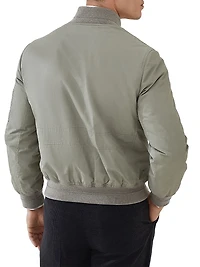 Techno Satin Bomber Jacket with Thermore Padding