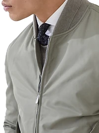 Techno Satin Bomber Jacket with Thermore Padding