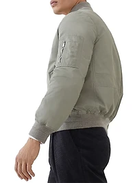 Techno Satin Bomber Jacket with Thermore Padding