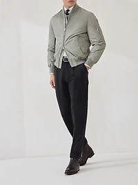Techno Satin Bomber Jacket with Thermore Padding