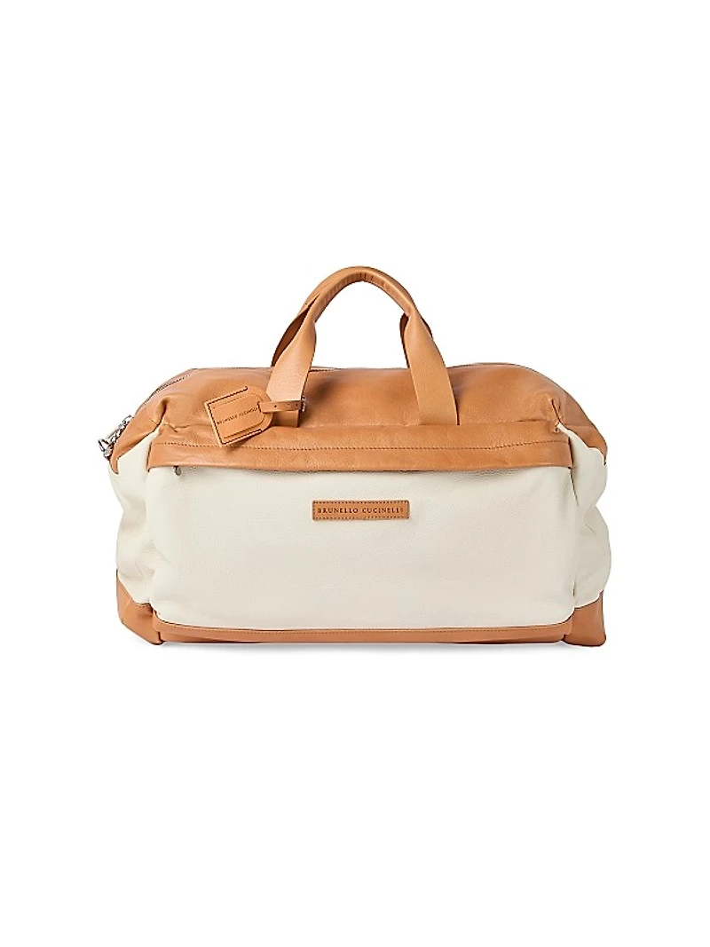 Grained Calfskin and Cowhide Active Bag